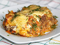 Лазанья с пекинской капустой