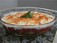 Салат из баклажанов с помидорами