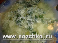 Щи из крапивы с яйцом