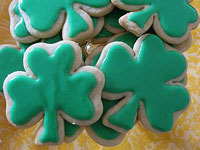 Печенье "Трилистник" ко дню Святого Патрика