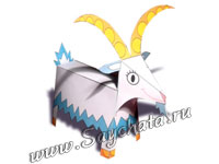 Коза из бумаги